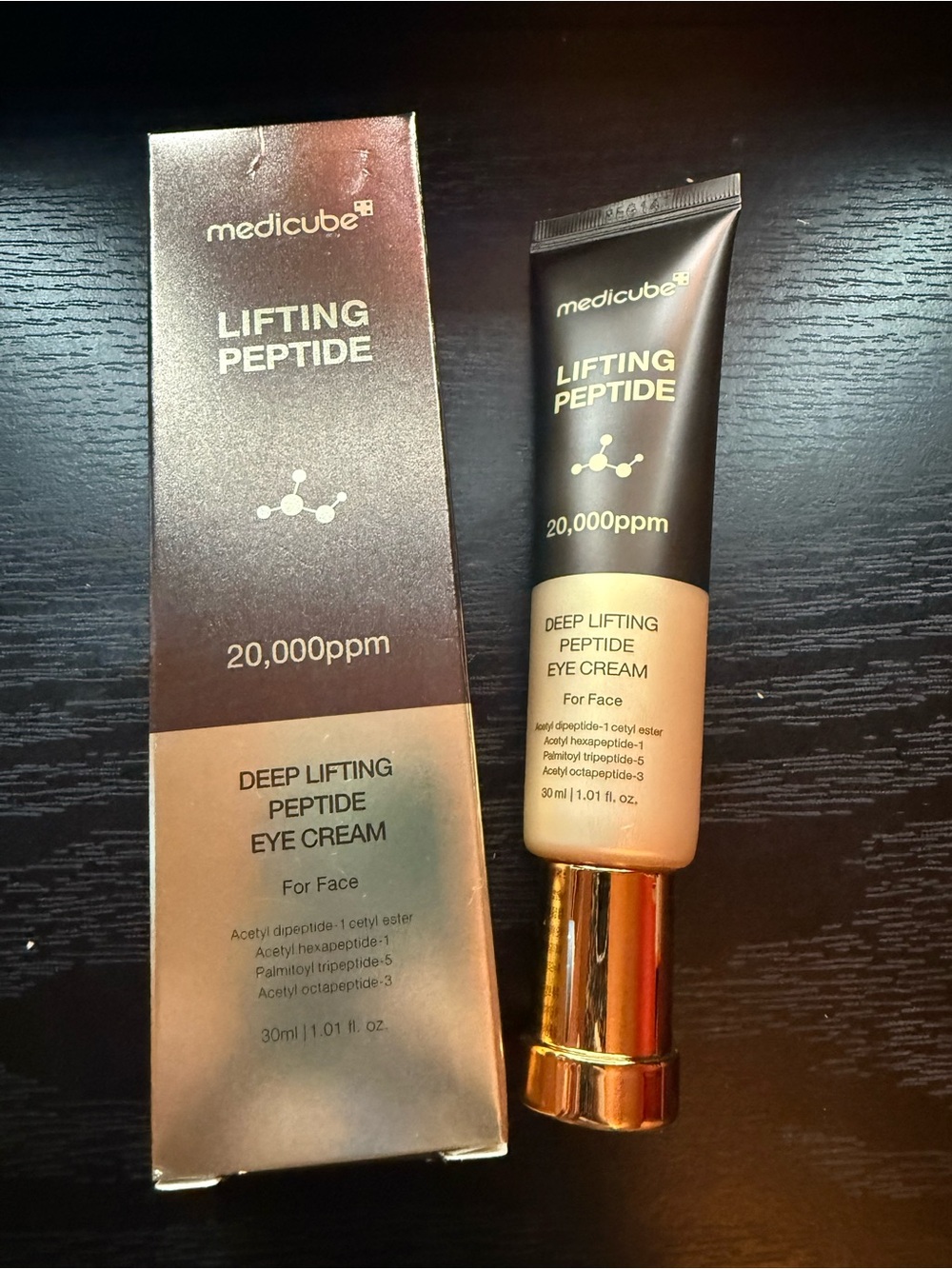 Medicube Lifting Peptide Deep Lifting Eye Cream - Beige/Gold